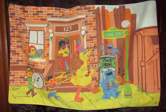 sesame street pillowcase