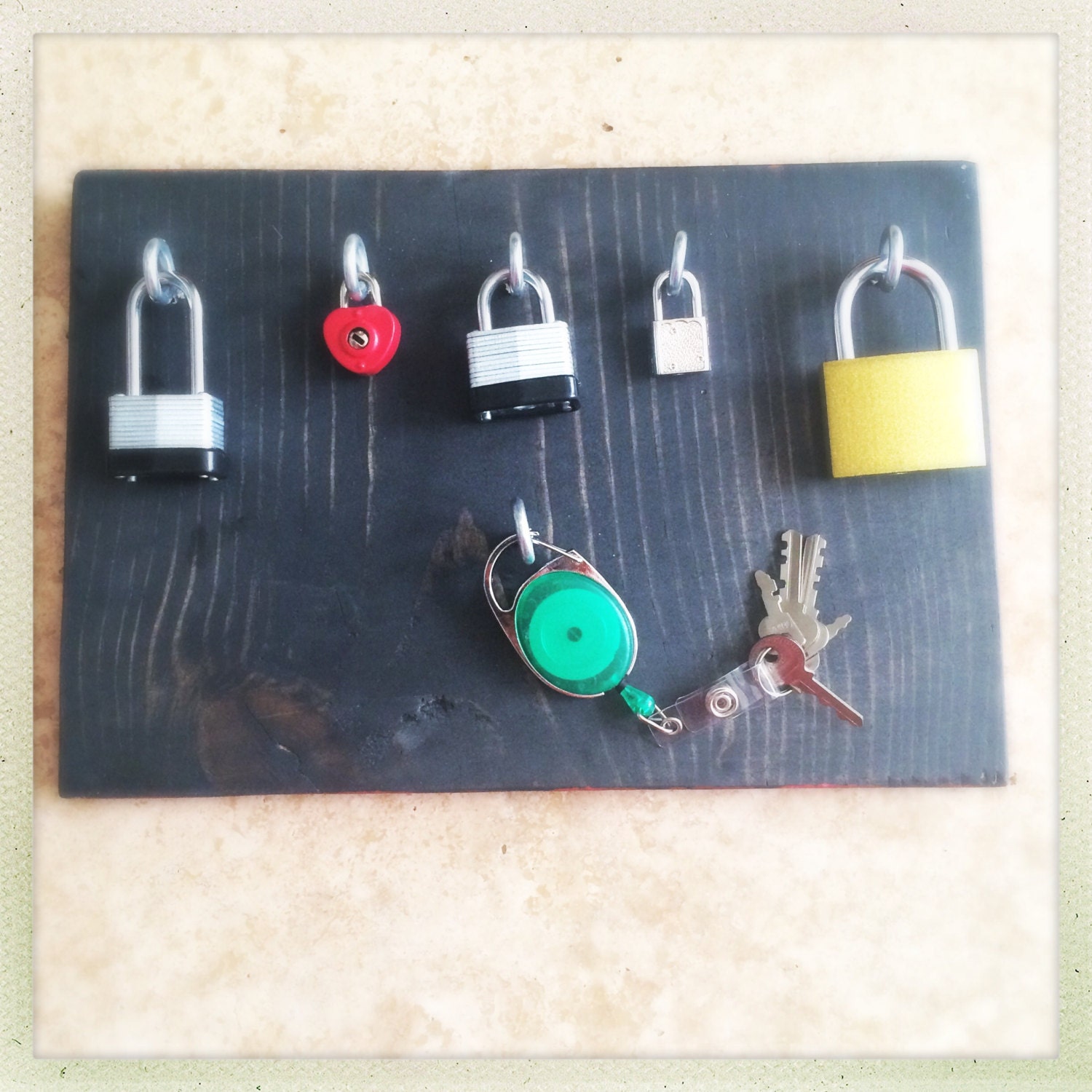 Kids Lock Board by ThinQtoys on Etsy