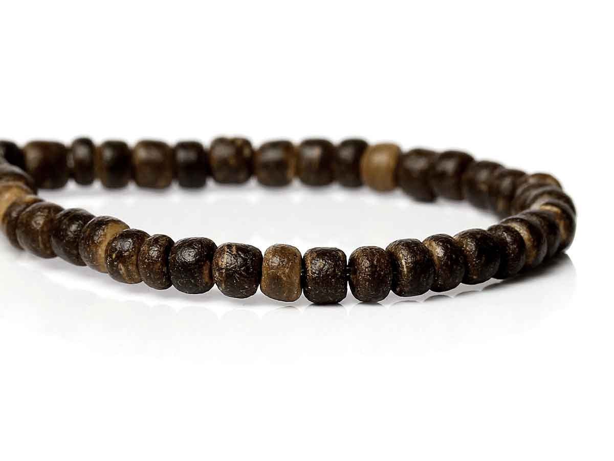 140 Natural brown coconut wood Beads 4mm PC204B