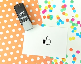 Tiny Thumbs Up Self Inking Teacher Stamp - Reward stamp - like stamp - grading stamp