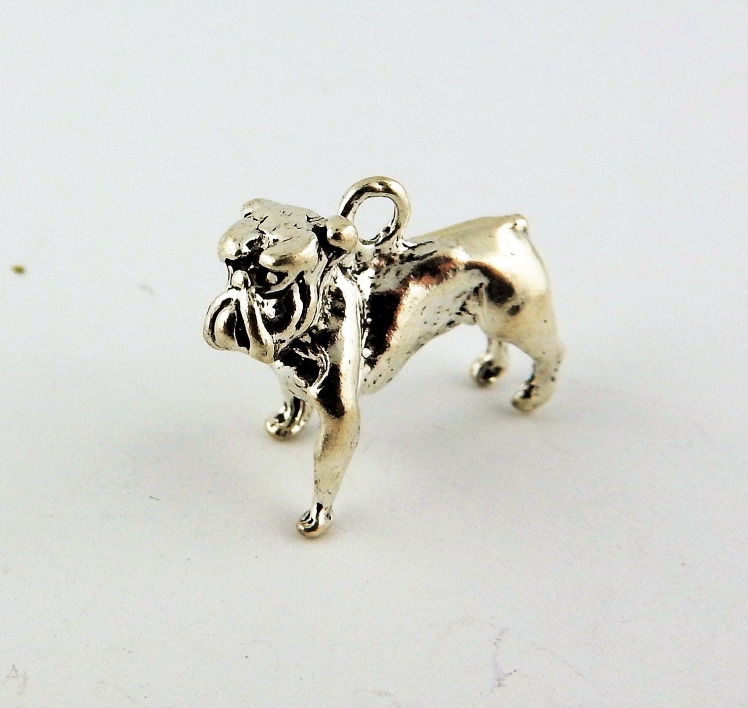 Sterling Silver Bulldog Charm UGA bulldog Georgia bulldog