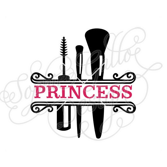 Download Makeup Stylist Split Monogram SVG DXF PNG digital download