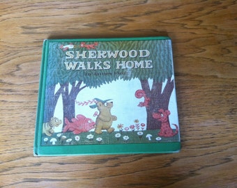 sherwood walks home by james flora; vintage children's book