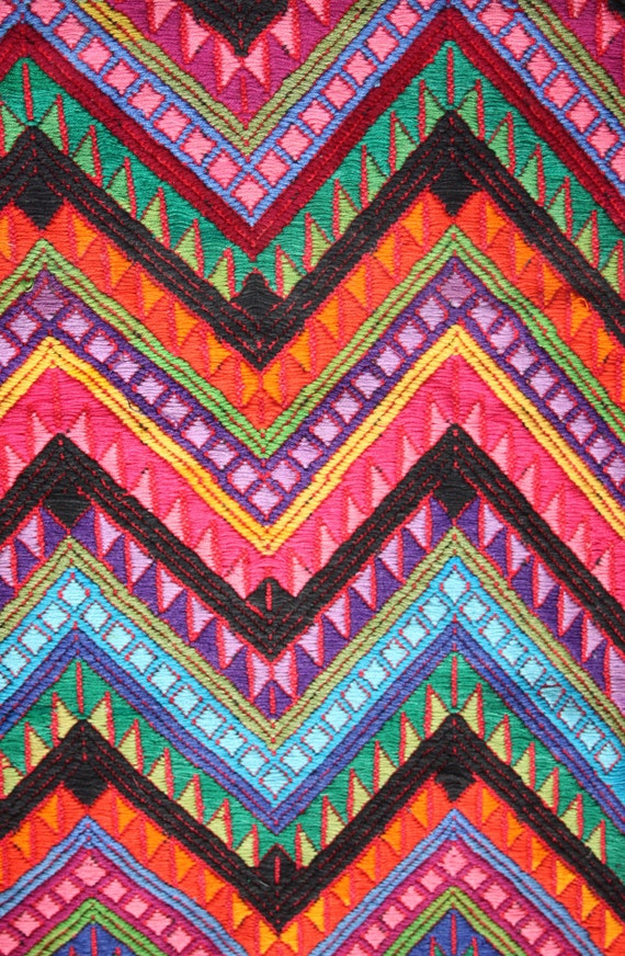 Vintage Folk Textile Central American Hand Woven Hand