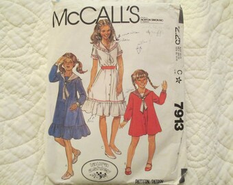 McCall's 7913, Laura Ashley Dress Pattern, size 8