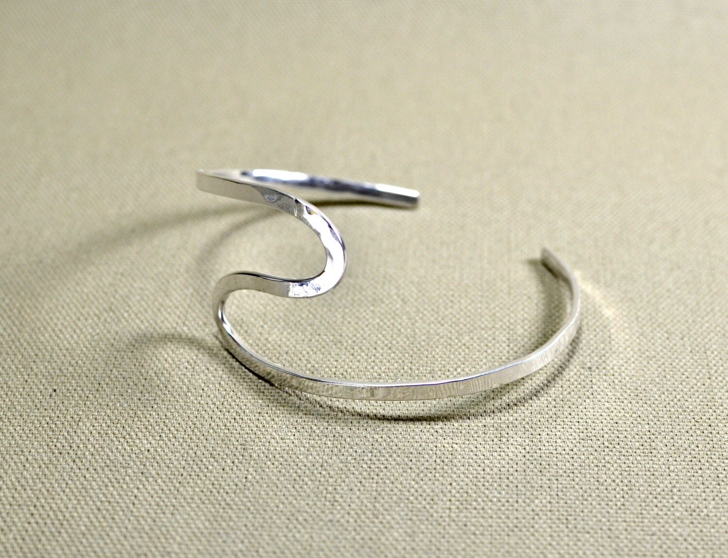 handmade artistic sterling silver arm cuff Solid 925