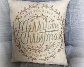 Merry Christmas  - mini pillow