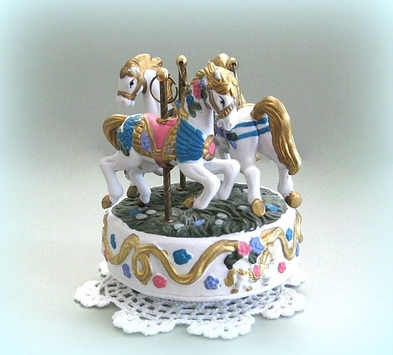 Carousel Music Box Carousel Horse Decor Merry Go Round