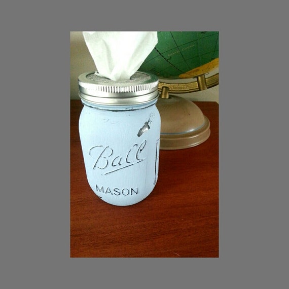 Mason Jar Kleenex Holder rustic kleenex holder by Hughesyomomma