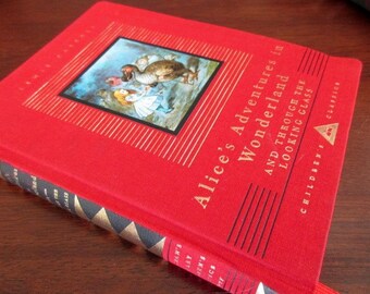 Vintage Book-Alice In Wonderland AND Through the Looking Glass, 1946, 1992