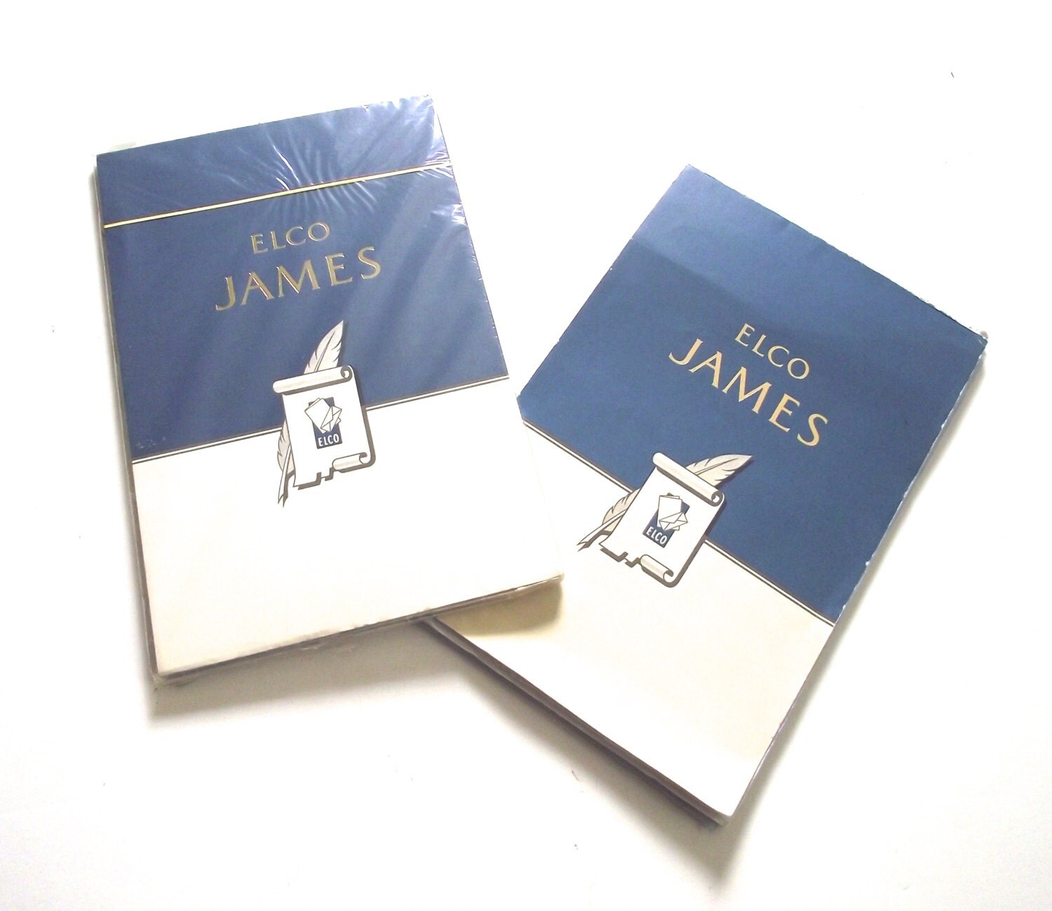 Elco James Stationery Two Plain Blue Paper Pads C5