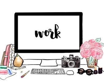 Watercolour fashion illustration Titled Work