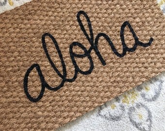 Aloha Welcome Mat! Fun doormats for fun people!