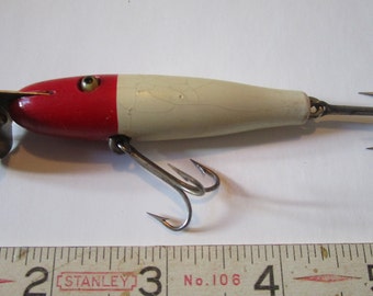 Vintage, Old Creek Chub Midget Pikie- glass eyes!