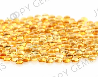 Citrine Cabochon 2mm Round - 1 cab