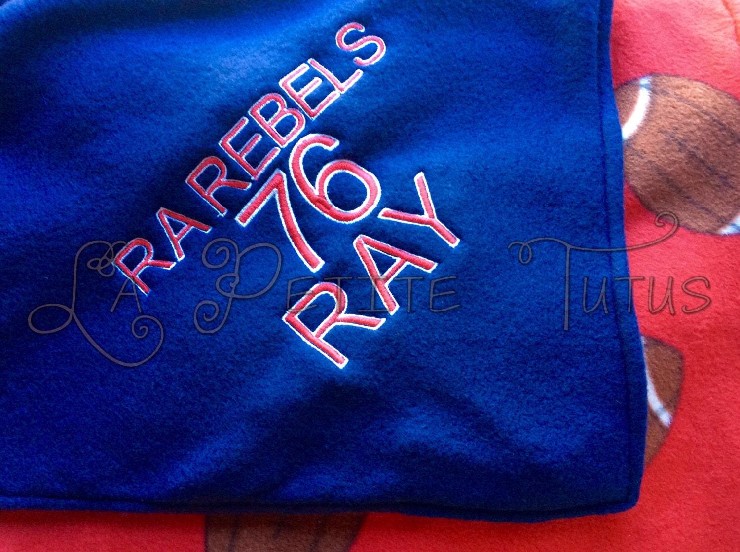 Embroider blanket sports blanket football fleece team