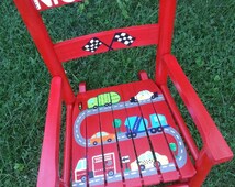 Popular items for painted rocking chair on Etsy