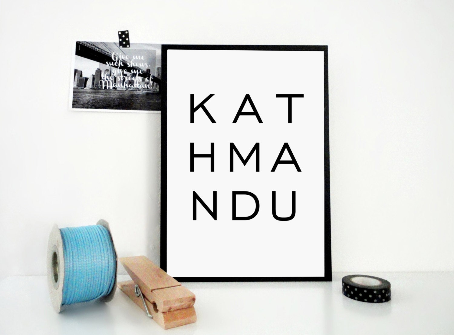 Kathmandu Printable Print Nepal Print Kathmandu Poster