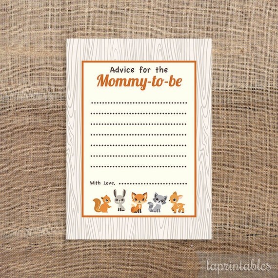 Advice For The Mommy to Be Printable Cards by LAPrintables on Etsy