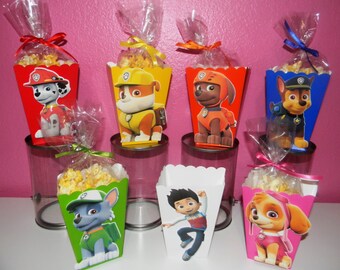 Paw Patrol Snack Boxes - Set of 10