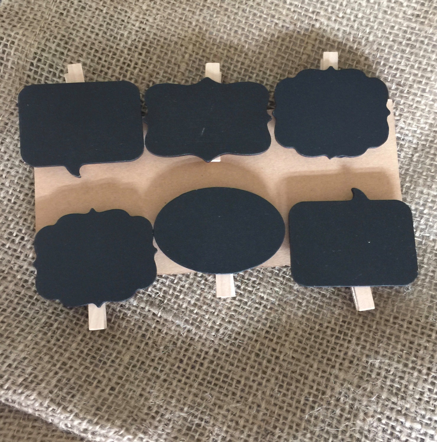 80 Mini chalkboard clip / signs Wedding table by ElianasTreasures