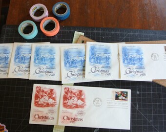 1976 Christmas Envelope Set 1