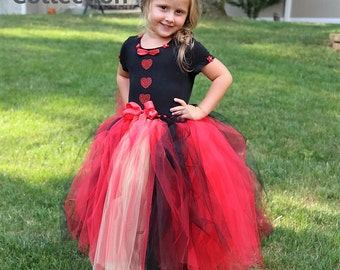 Queen of Hearts Tutu Dress-Red-Queen of Hearts Tutu-Alice in Wonderland-Red Witch