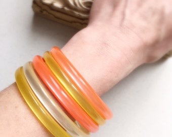 70's Vintage Plastic Bangles