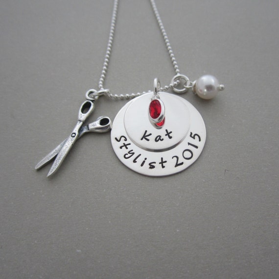 necklace, Hairdresser jewelry, Hairstylist jewelry, Hairstylist ...