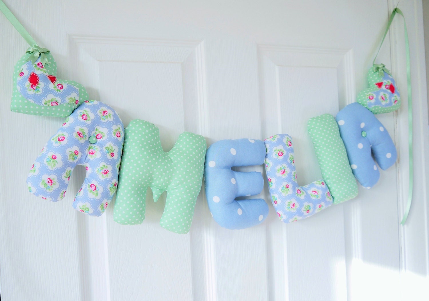 AMELIA Personalized Baby name wall hanging baby nursery