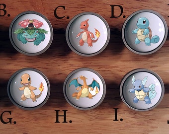 Pokemon Go knobs / Bedroom Dresser Knob / Nursery Drawer Knobs / Pokemon Ceramic knobs / Pokemon Cabinet Knobs Pull Handle Hardware