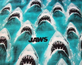 Jaws Fabric Shark Week Disney Movie New By The Fat Quarter