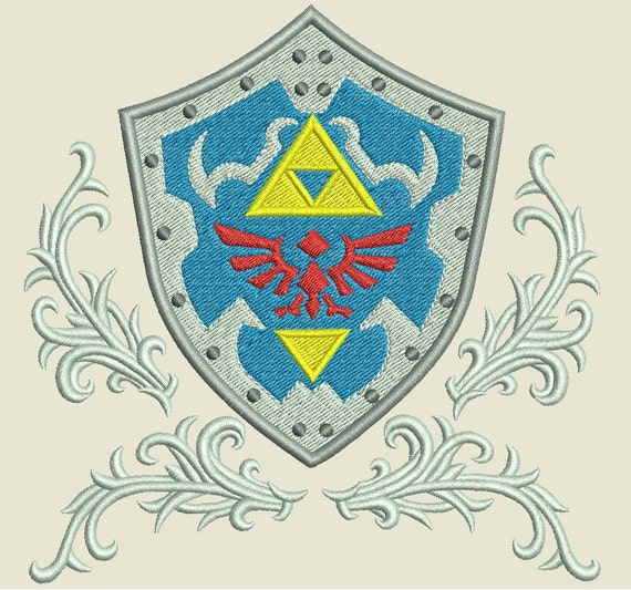 Legend of Zelda Hylian Shield Machine Embroidery design