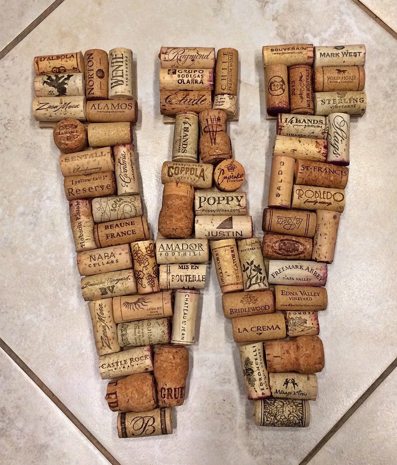 Custom Wine Cork Letter All Letters Available