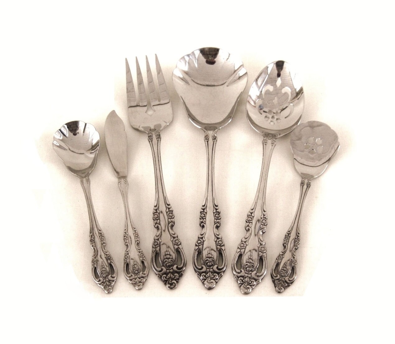 Oneida Community Stainless Brahms Silverware Flatware Serving