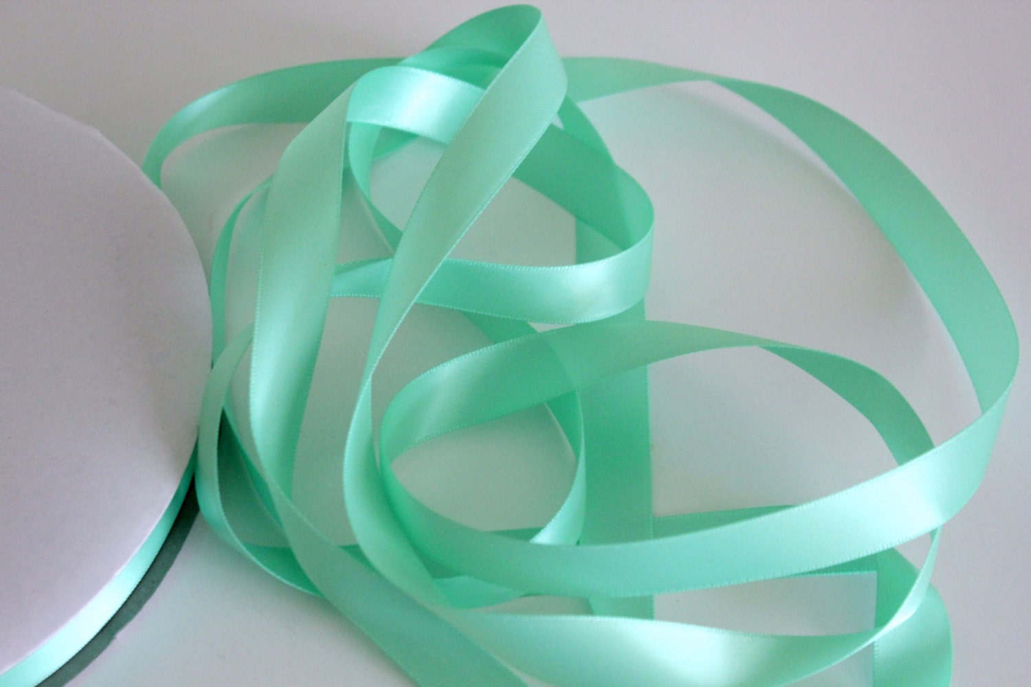 5/8 Double Faced Satin Ribbon Mint Green