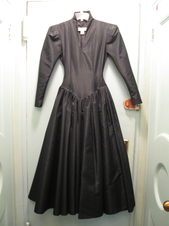 Vintage Norma Kamali 4 Black Evening Gown Dress by GlamourCountry