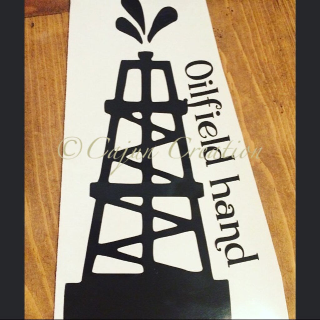 Oilfield decal personalized car decal vinyl decal vehicle