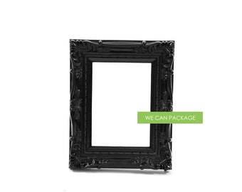 Black Baroque Frame Vintage Shabby Chic 5" x 7"