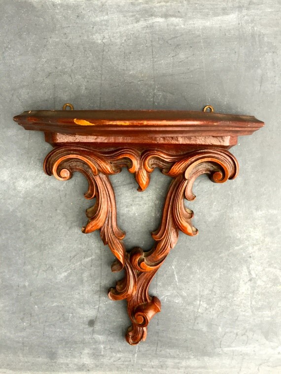 Vintage wall sconce/shelf by vintagewall on Etsy