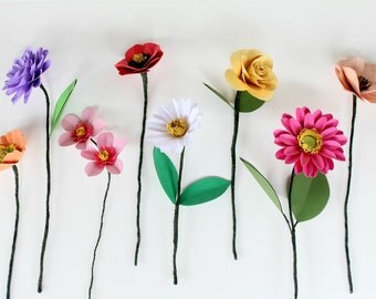 Build a Bouquet, Floral Bouquet, Paper Flower Bouquet, Bridal Bouquet, Wedding Flowers
