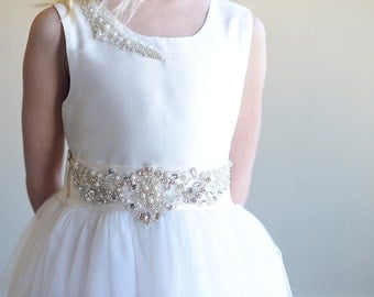 The Pearl Flower girl dress, First communion dress