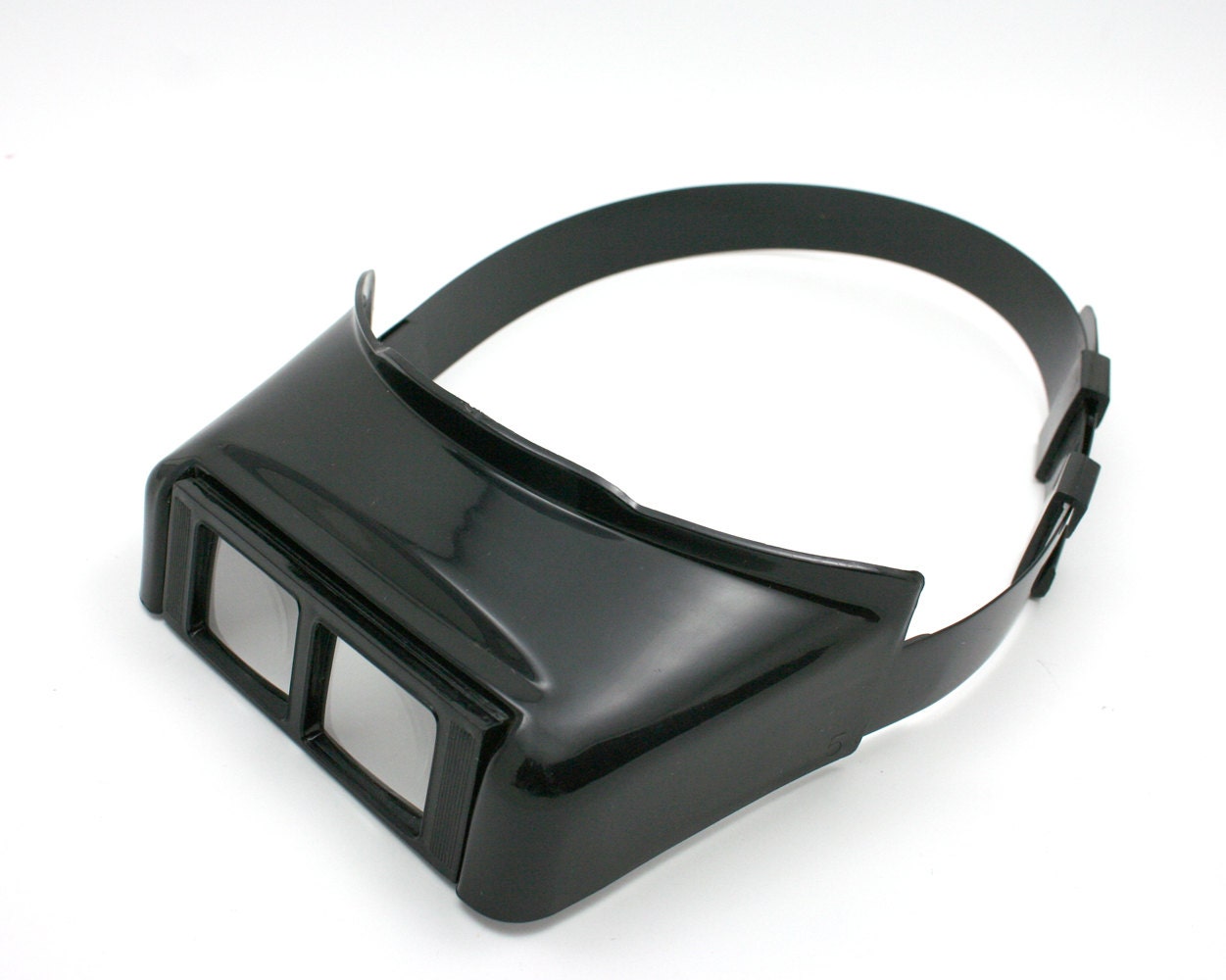 Vintage hands free visor magnifier protective head worn