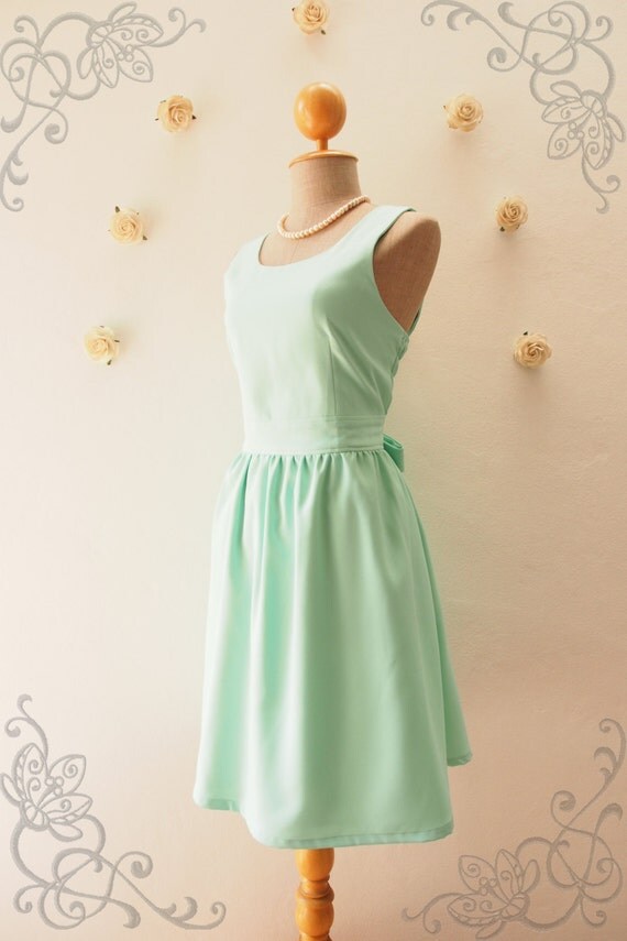 Mint Green Dress Mint Party Dress Mint Summer Dress Mint Green