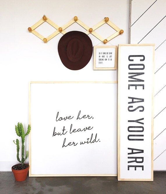 Come As You Are Wood Sign by HouseofBelongingLLC on Etsy