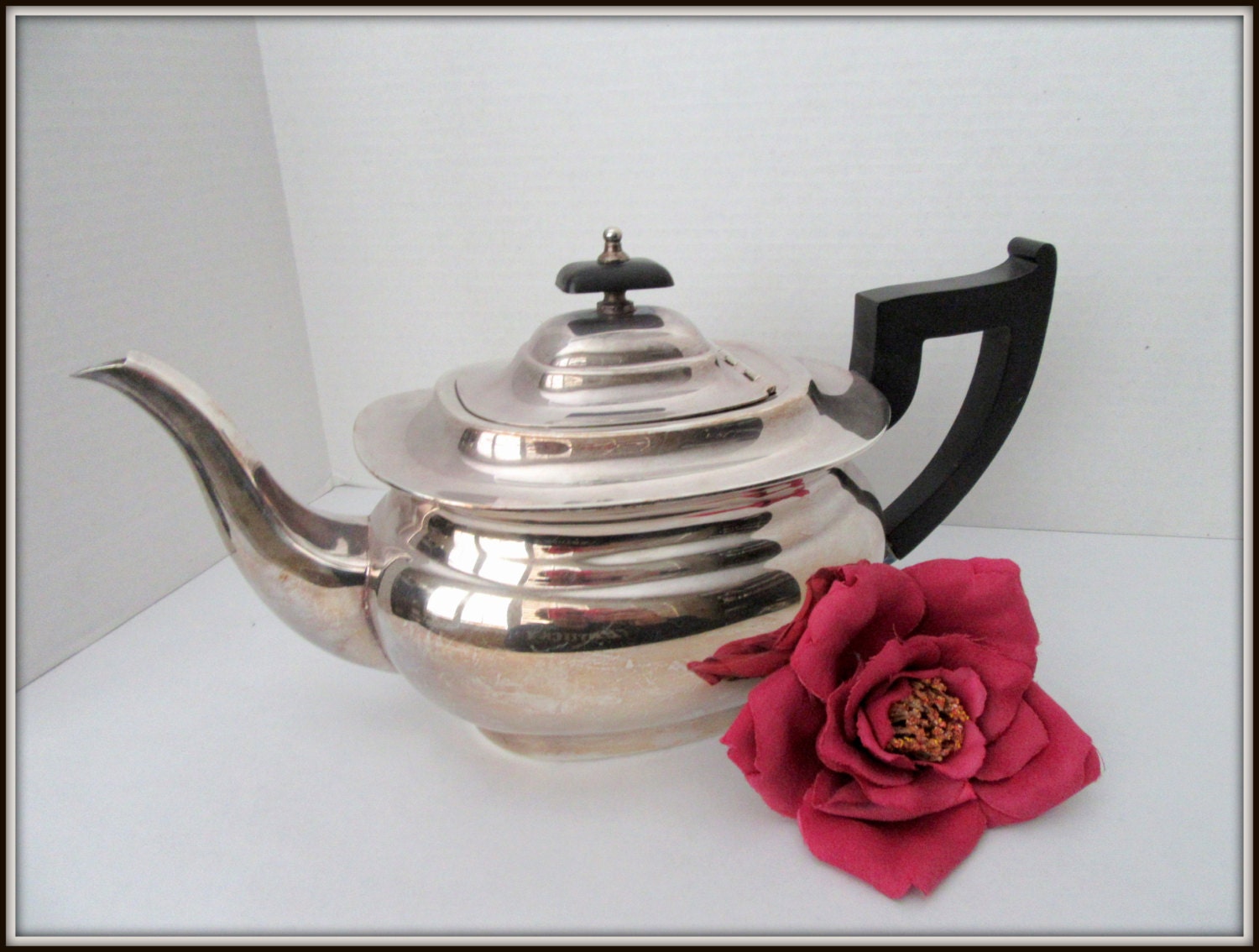 Sheffield Silver Teapot Art Deco Cutlers by VintagObsessions