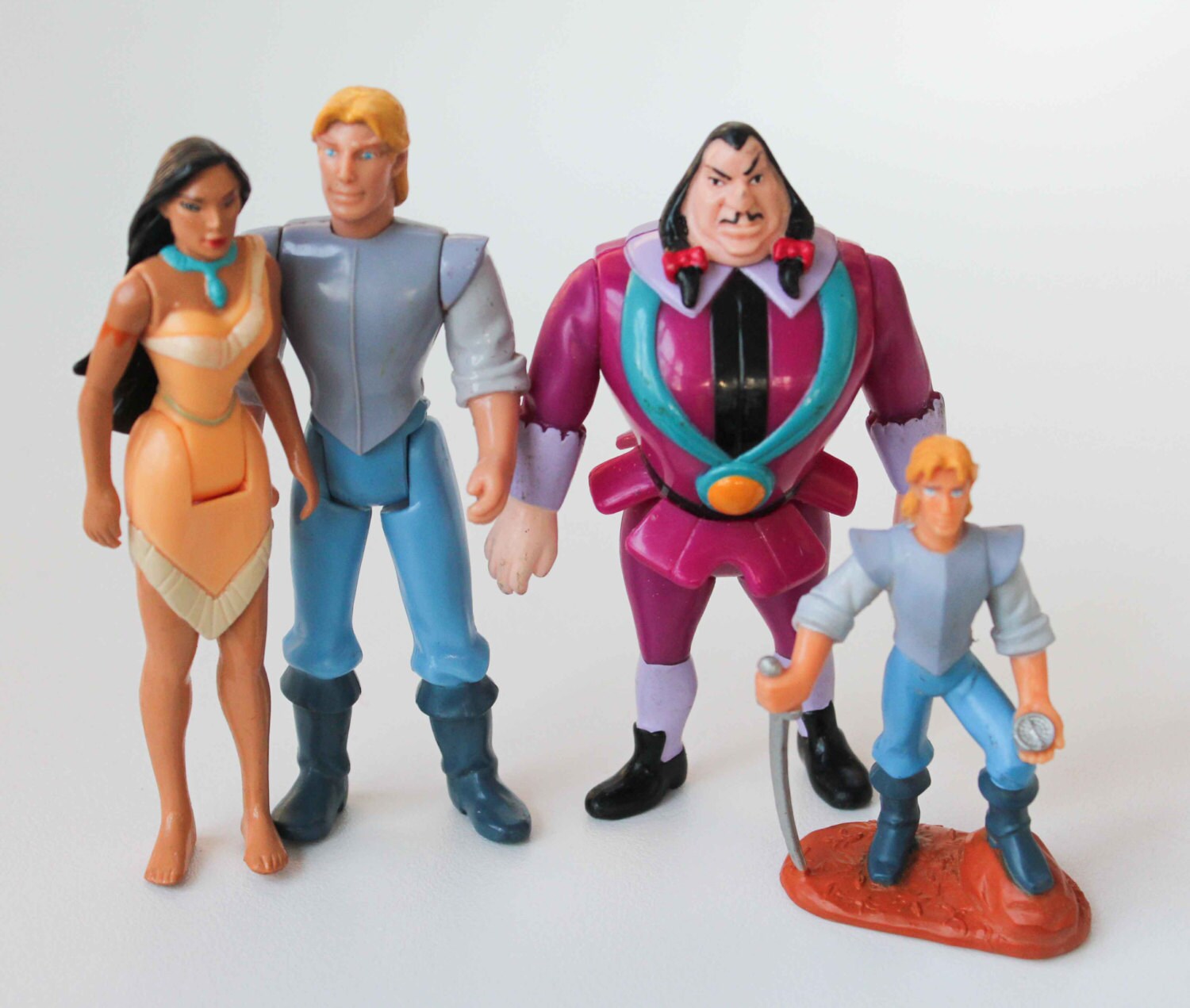 Disney Pocahontas Figures John Smith Set of 4