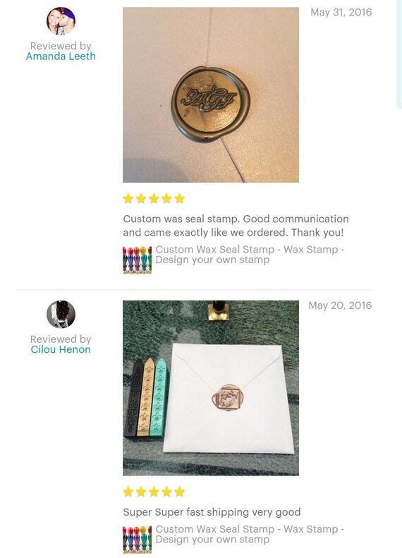 Custom Wax Seal Stamp Wax Stamp Design your own by Bielyse