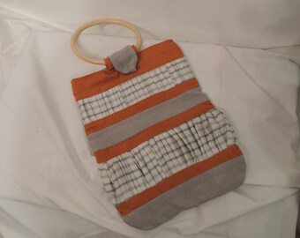 Handmade Wood Handled Purse