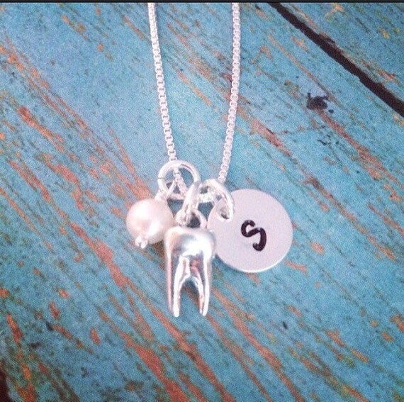 Dental Hygienist Necklace Sterling Silver by EverythingInitials